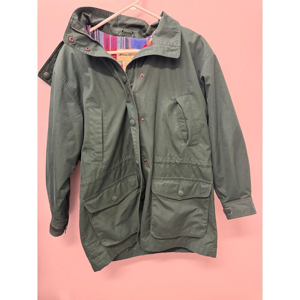 Vintage Eddie Bauer flannel lined winter coat